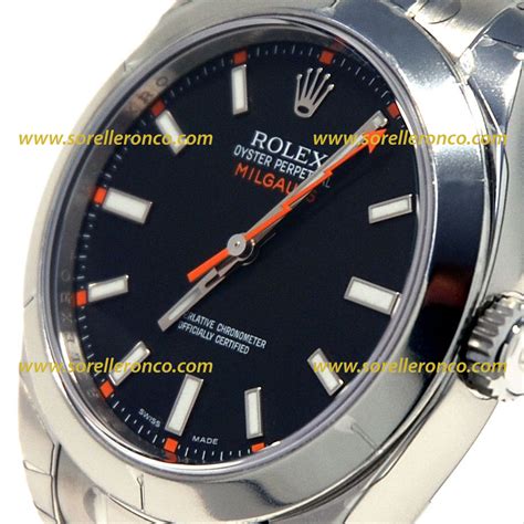 rolex milgauss quadrante nero fuori produzione|rolex milgauss 116400.